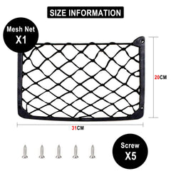 Framed Stretch Mesh Net Pocket Car Auto RV Trunk Motorhome Home Cargo Organization Storage For VW T5 T6 Fiat Ducato Ford Transit