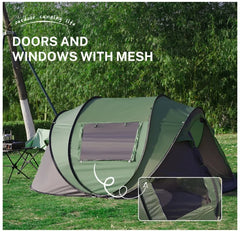 Automatic Quick Opening Tent 3-4 Person Waterproof Camping Tent Camping Home Outdoor Tent Hiking