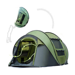 Automatic Quick Opening Tent 3-4 Person Waterproof Camping Tent Camping Home Outdoor Tent Hiking